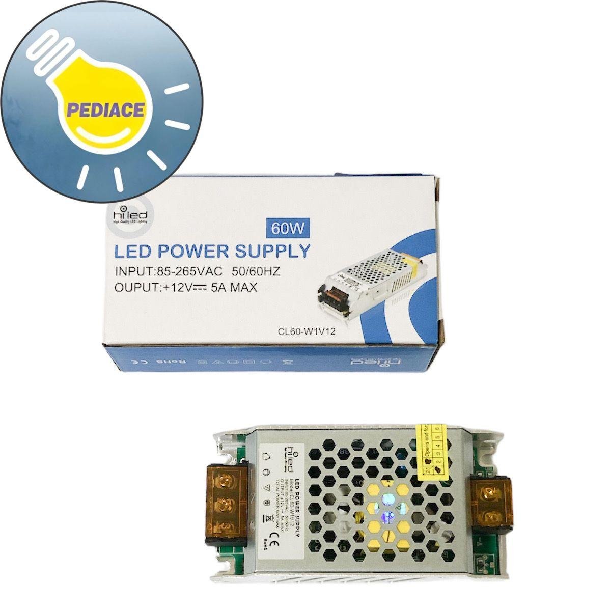 Power Supply Adaptor Hiled CL60-W1V12 Switching Led 12V 60W 5A Ballast