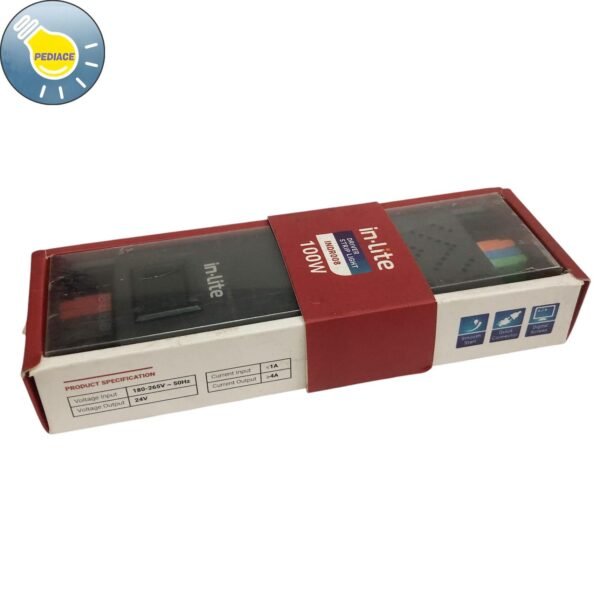 Power Supply Adaptor 24V 100W INLITE INDR008 Driver Strip Light 4A Ballast Trafo IP20 - Image 4