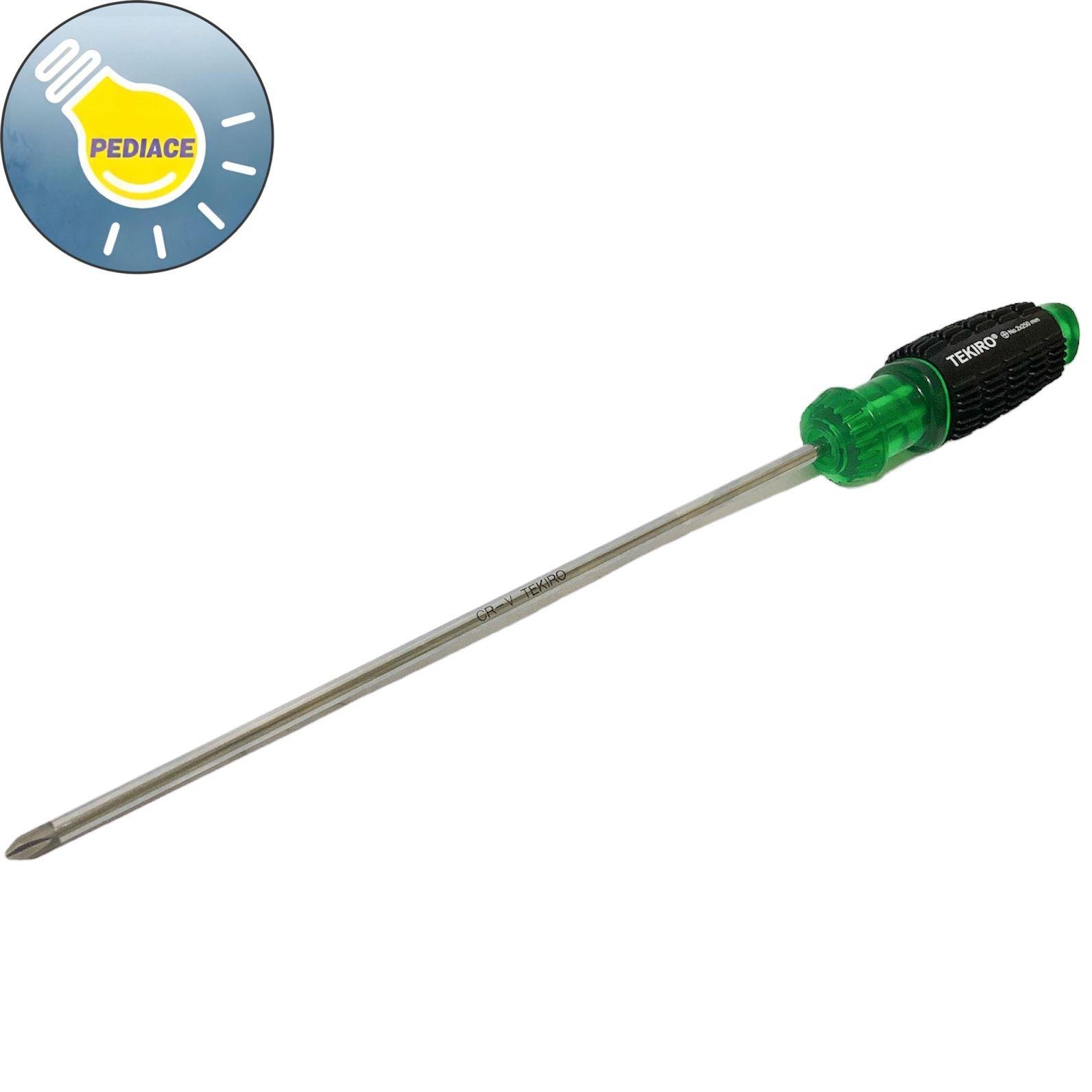 Obeng Gagang Karet Plus (+) TEKIRO 250mm Cushion Grip - Image 2