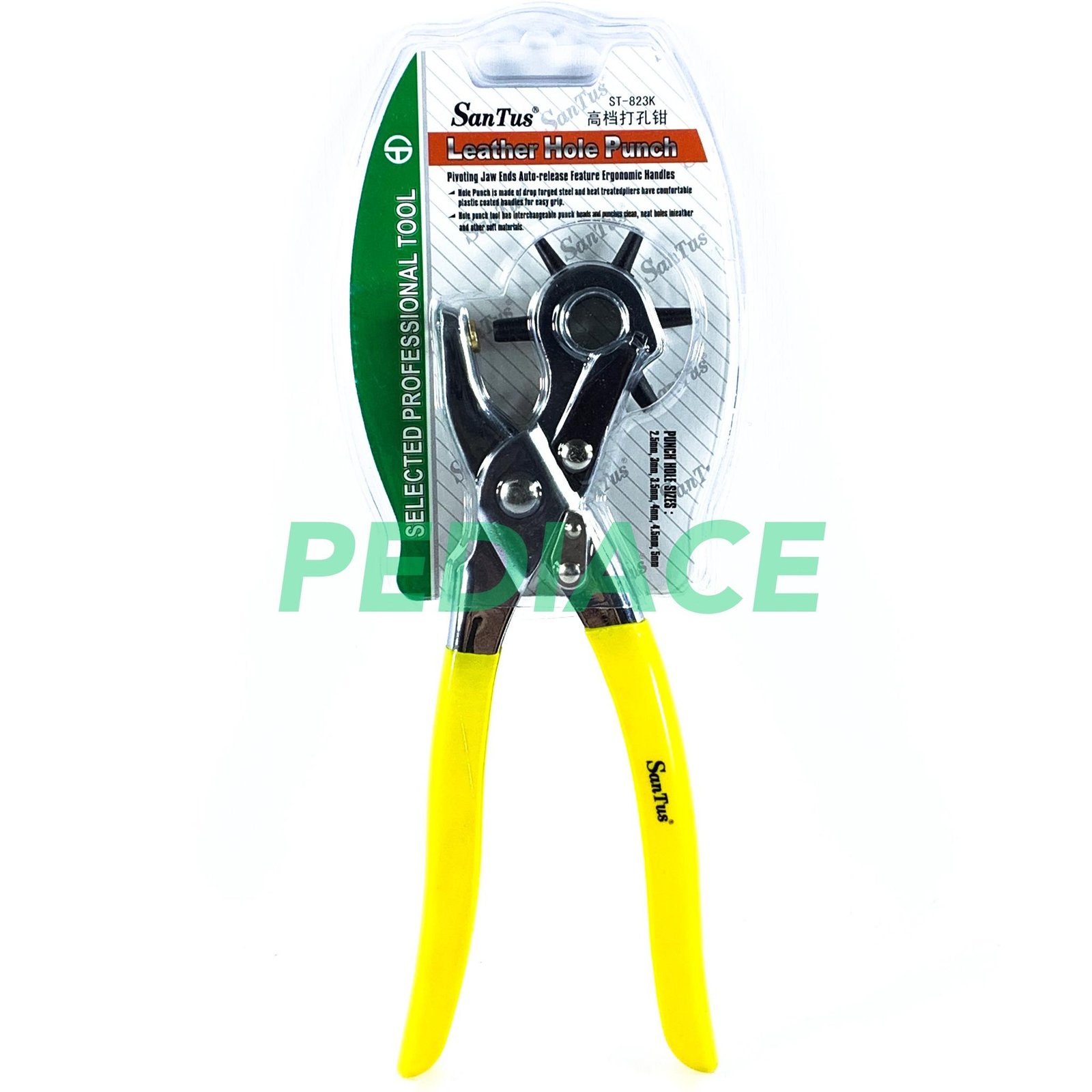 Tang Potong Lubang Pembolong Kulit Santus ST-823K Leather Hole Punch
