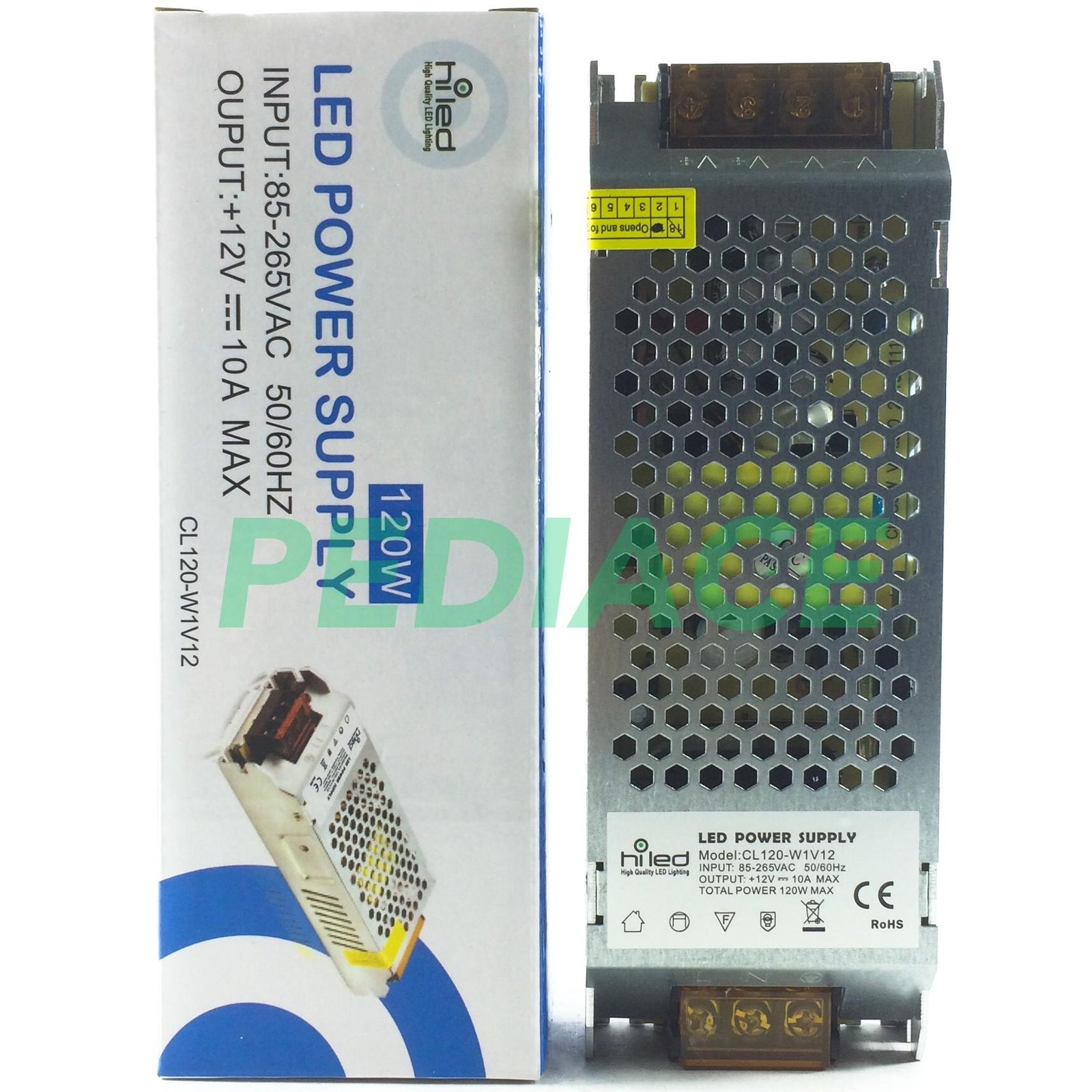 Power Supply Adaptor HILED LED Strip 12V 10 Ampere Switching 120 Watt