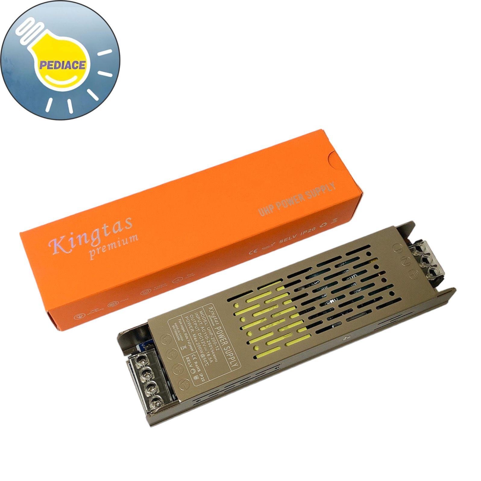Power Supply Kingtas Premium UHP-200-12 Switching Led 12V 200W 16.5A