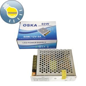 Power Supply Adaptor 60W 12V 5A ampere Switching Led 60 Watt OSKA