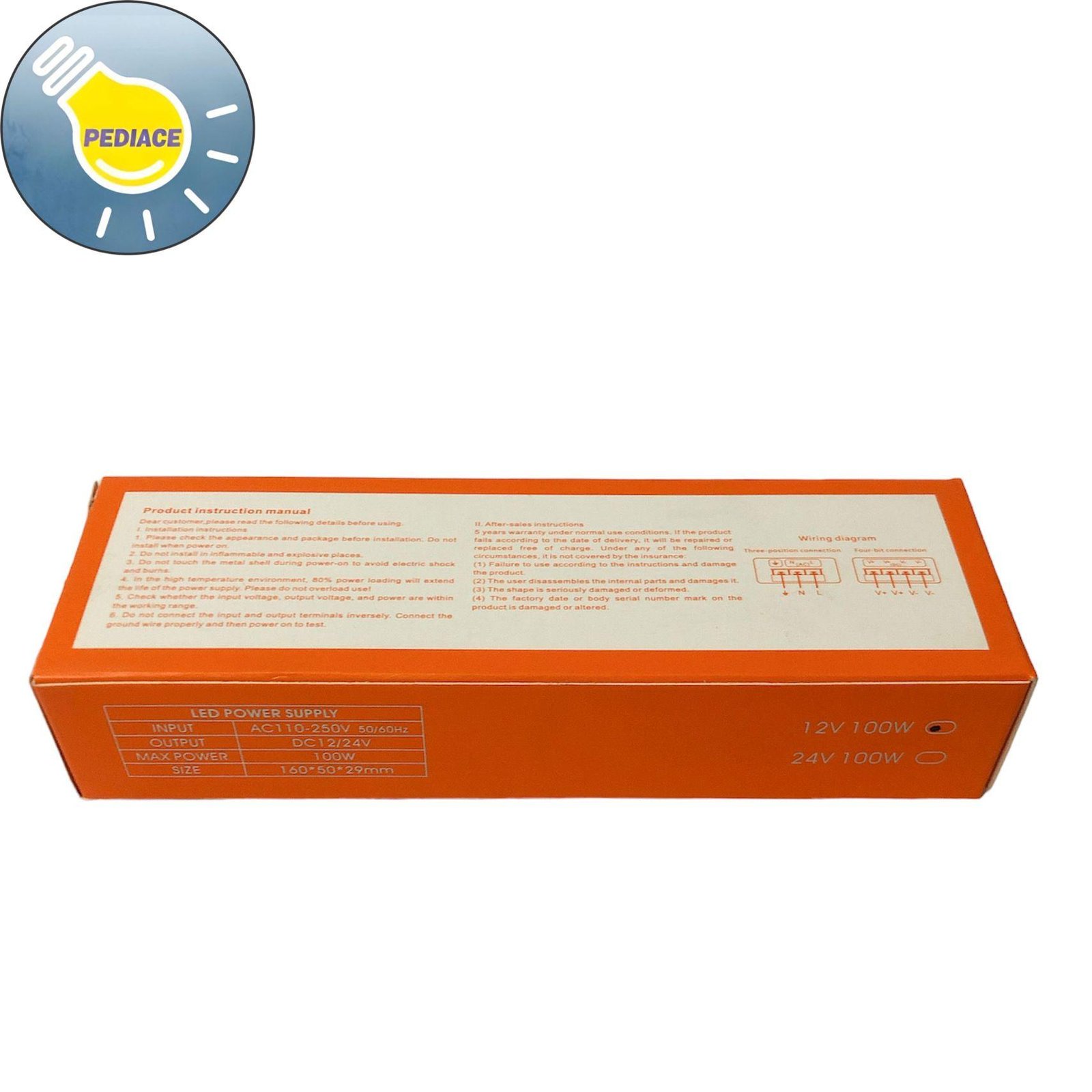 Power Supply Kingtas Premium UHP-100-12 Switching Led 12V 100W 8.3A - Image 4