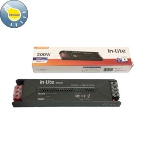 Power Supply Adaptor 12V 200W INLITE INDR010 Driver Strip Light 14A Ballast Trafo IP20