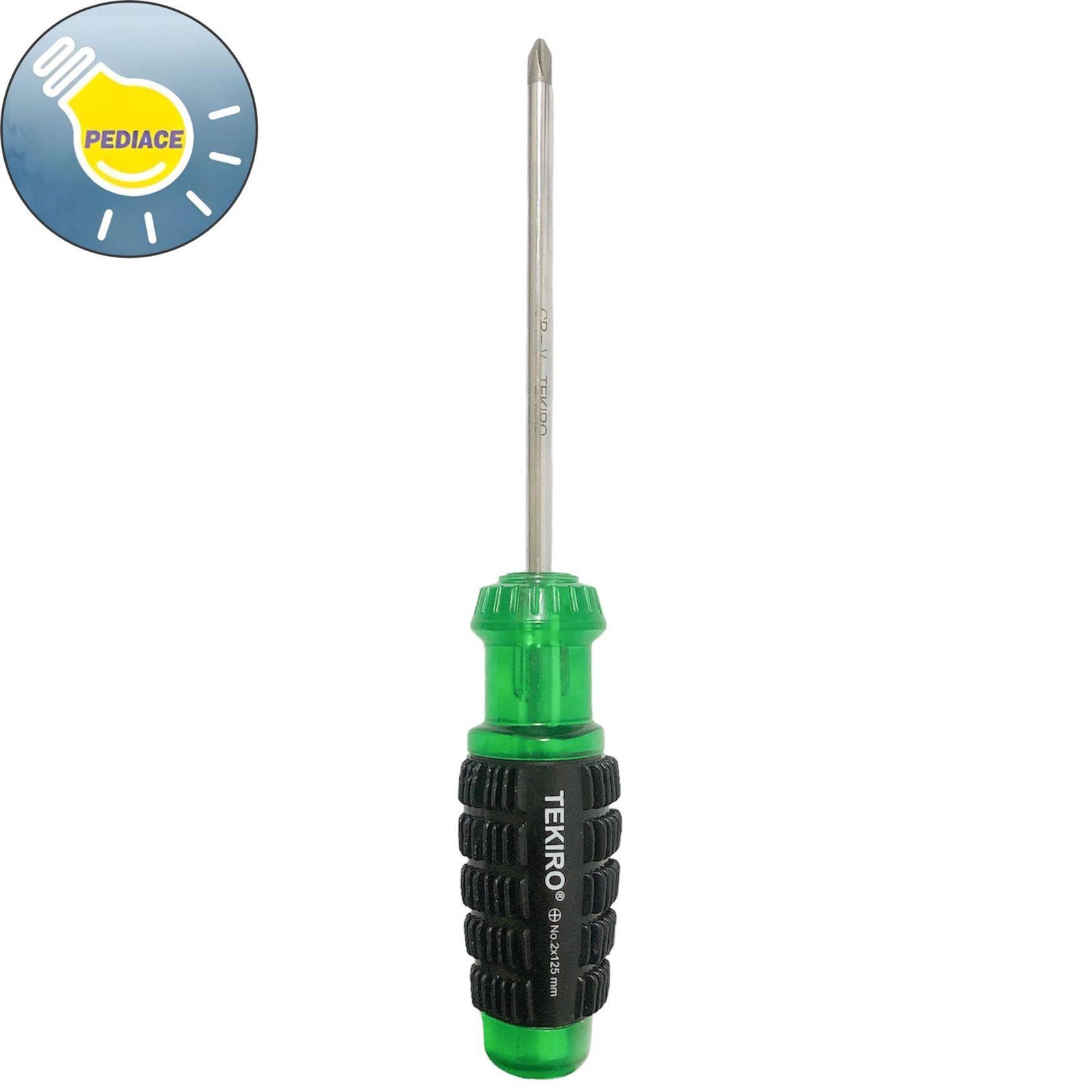 Obeng Gagang Karet Plus (+) TEKIRO 125mm Cushion Grip