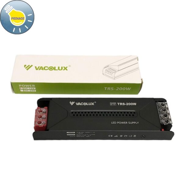 LED Power Supply VACOLUX TRS-200W DC 12V 16.7A Ballast Trafo Adaptor