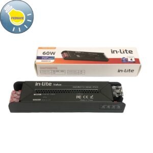 Power Supply Adaptor 12V 60W INLITE INDR010 Driver Strip Light 7A Ballast Trafo IP20