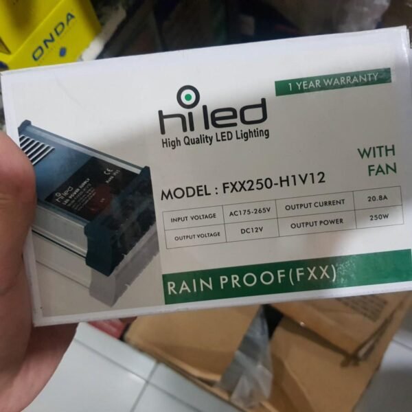 Power Supply Adaptor HILED 12V 20.8A Switching Led 250watt Rain Proof - Image 4