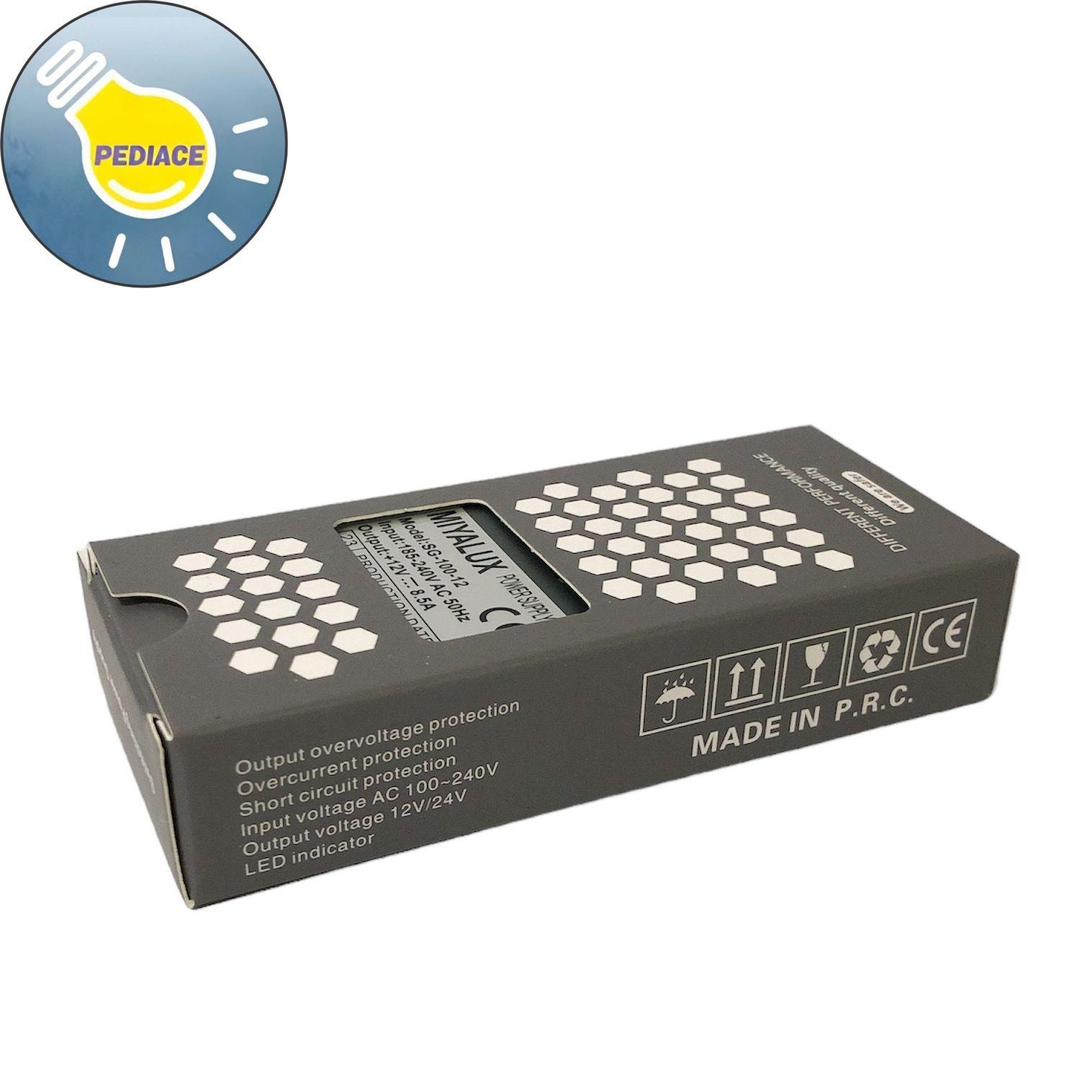 Power Supply Adaptor MIYALUX SG-100-12 Switching Led 12V 100W 8.5A - Image 4