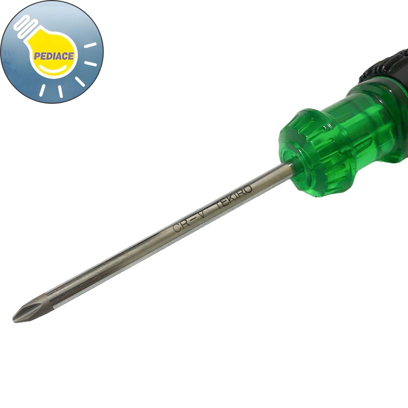 Obeng Gagang Karet Plus (+) TEKIRO 100mm Cushion Grip - Image 4