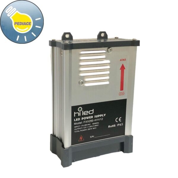 Power Supply Adaptor HILED 12V 20.8A Switching Led 250watt Rain Proof - Image 2