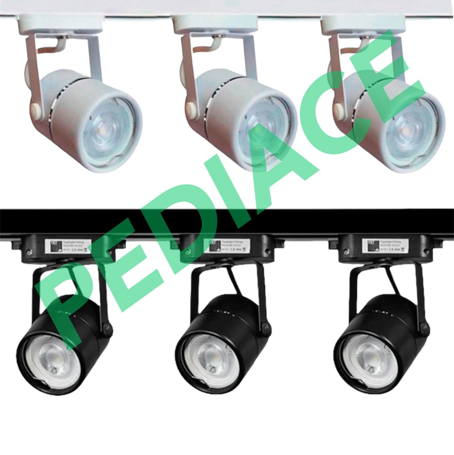 Lampu Track SET spotlight 3pcs INLITE 7w 3000K Rell 1.5 Meter Black