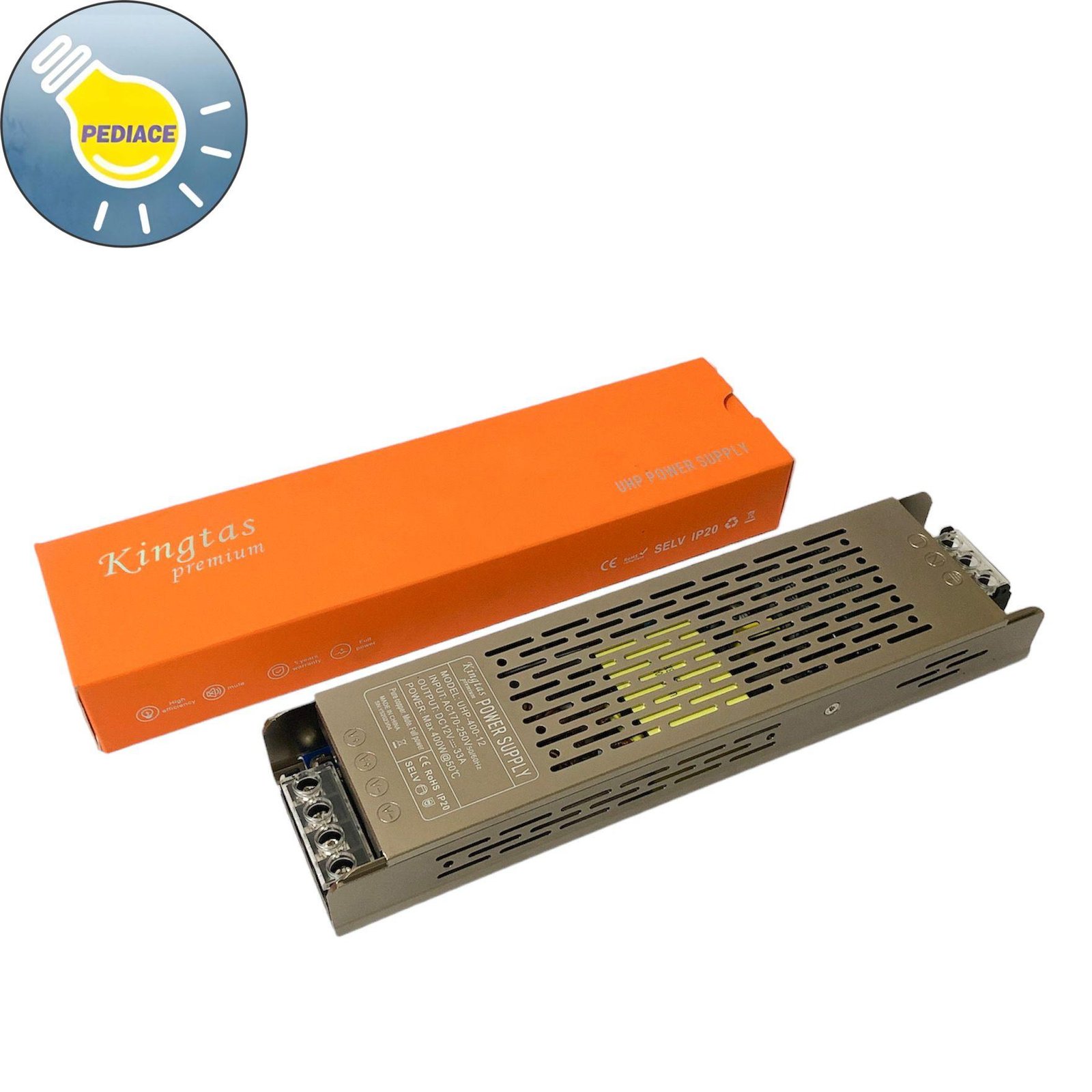Power Supply Kingtas Premium UHP-400-12 Switching Led 12V 400W 33A