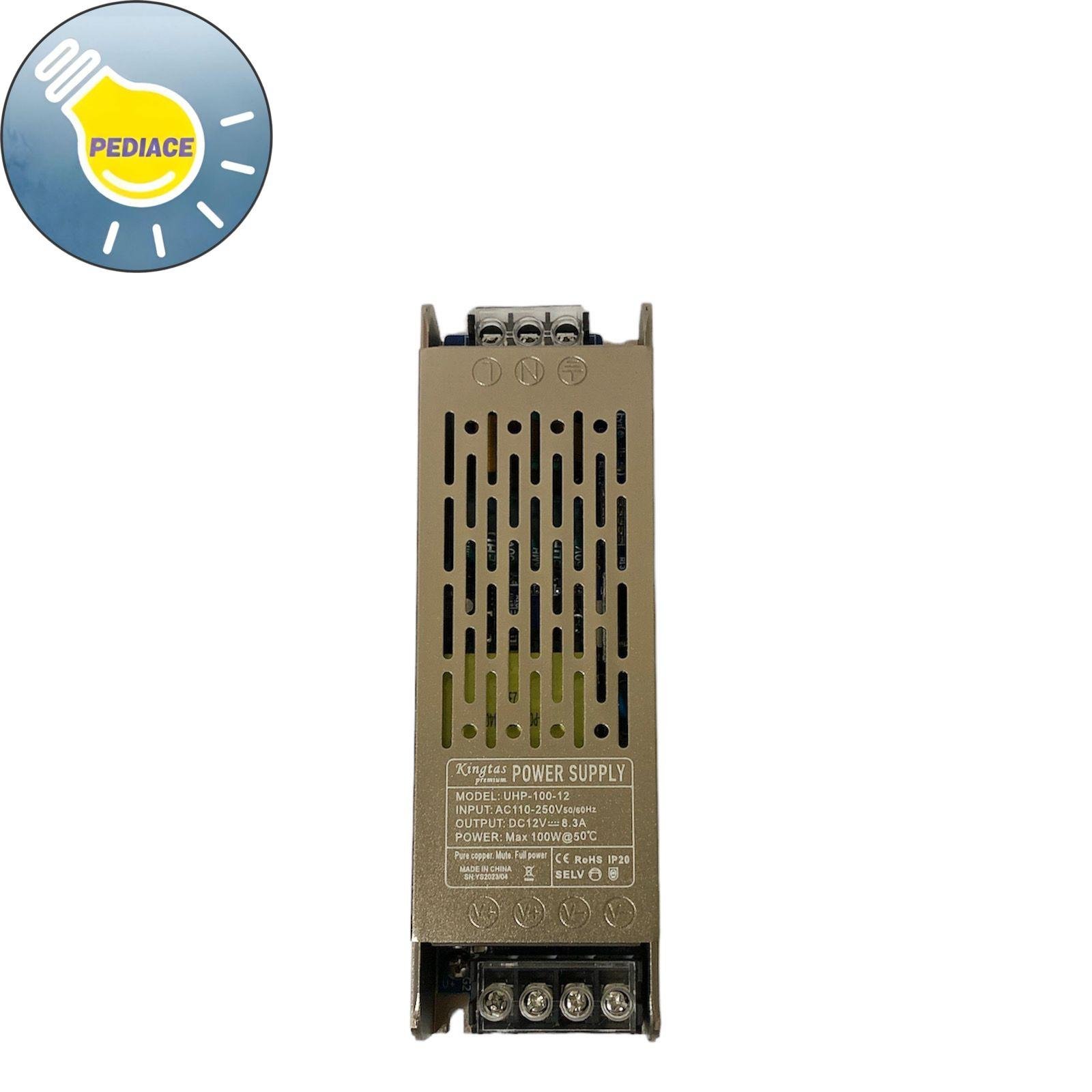 Power Supply Kingtas Premium UHP-100-12 Switching Led 12V 100W 8.3A - Image 2