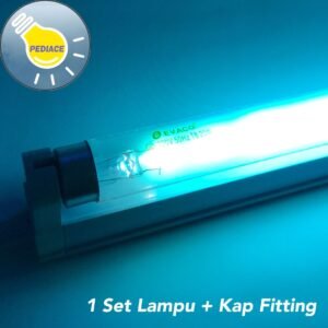 Lampu T8 UV Germicidal Sterilizer 20W Filter Air/Kuman EVACO + KAP SET