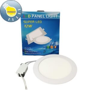 Lampu LED Panel Light Bulat 12W SUPER LED Inbow SNI - COOL WHITE 4000K