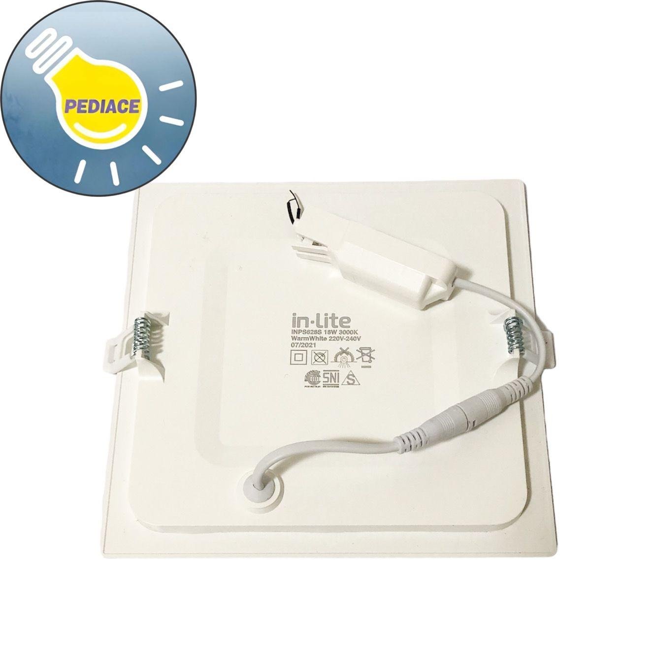 Lampu LED Panel Light Kotak 18W Inlite Inbow SNI - WARM WHITE 3000K - Image 3