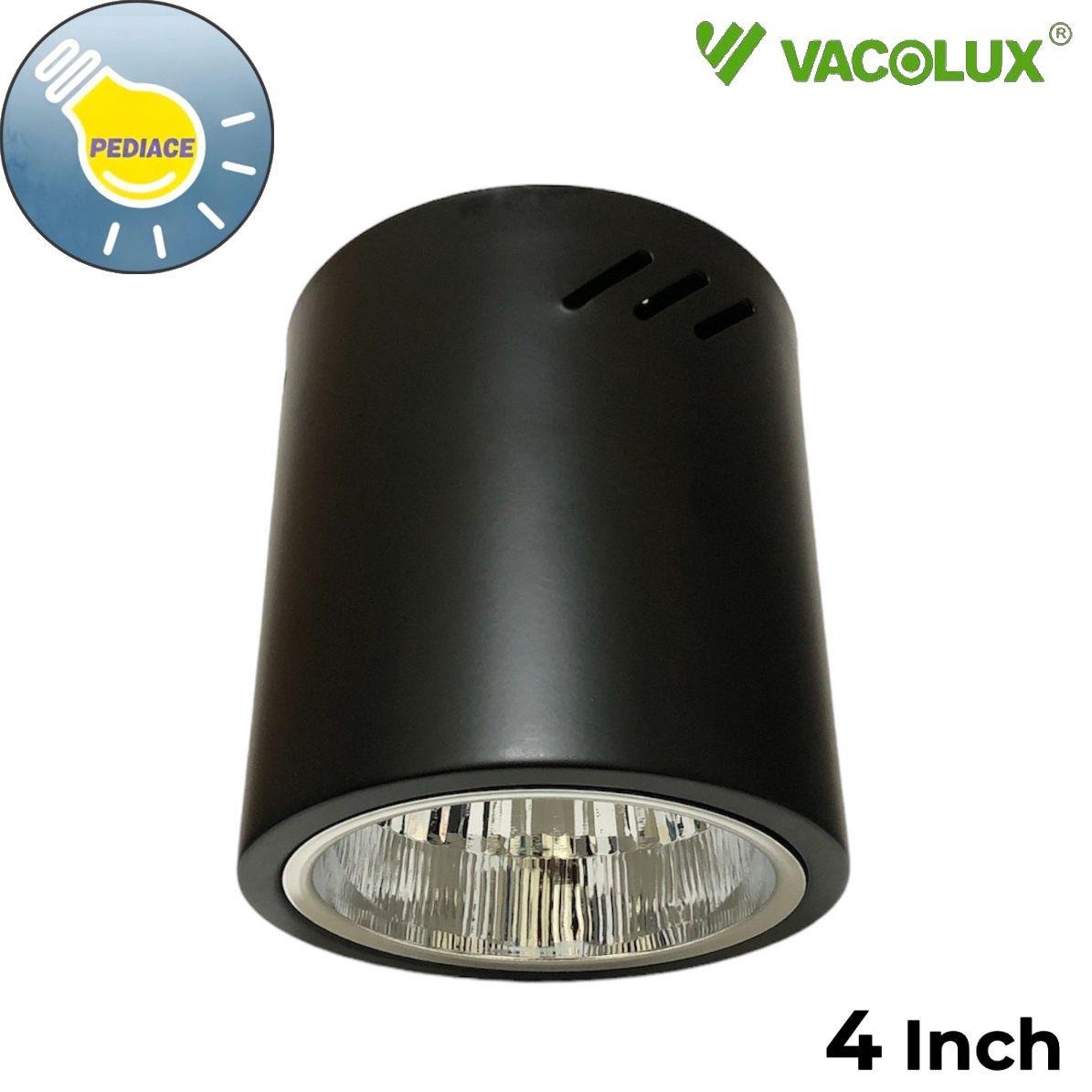 Kap Lampu Downlight Outbow Tempel OB Bulat Hitam 4" 4 Inch Fitting E27