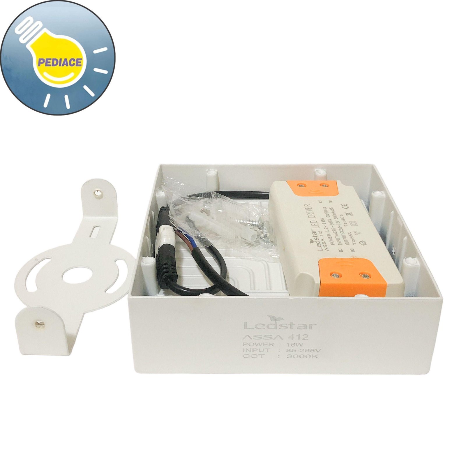 Lampu Downlight 16W Outbow Kotak Panel Light ASSA Ledstar Kuning 3000K - Image 3