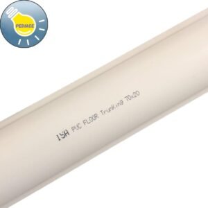 Kabel Duct Oval / Curva 70x20 PVC Floor Trunking ISA Panjang 1 Meter