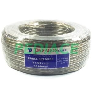 Kabel Speaker Audio 2x80 Transparant 18 AWG PARAGON SNI Ecer / Meteran