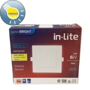 Lampu LED Panel Light Kotak 6 Watt Inlite Inbow SNI - COOL WHITE 4000K