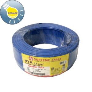 Kabel Tunggal Kawat NYA 2.5mm SUPREME Warna Biru 1 Roll 100M