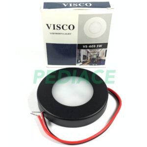 Lampu LED Outbow Mini Tempel 3 Watt 220V Body Hitam Sinar Cahaya Putih