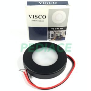 Lampu LED Outbow Mini Tempel 3 Watt 220V Body Hitam Sinar Kuning