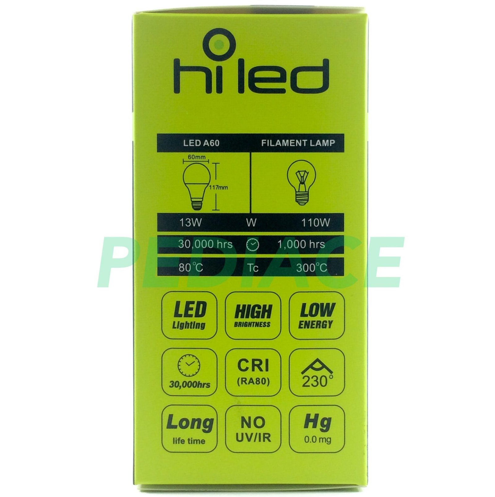 Lampu Bohlam LED Hiled Bulb 13W 13 Watt Natural White 4000K E27 1270lm - Image 4