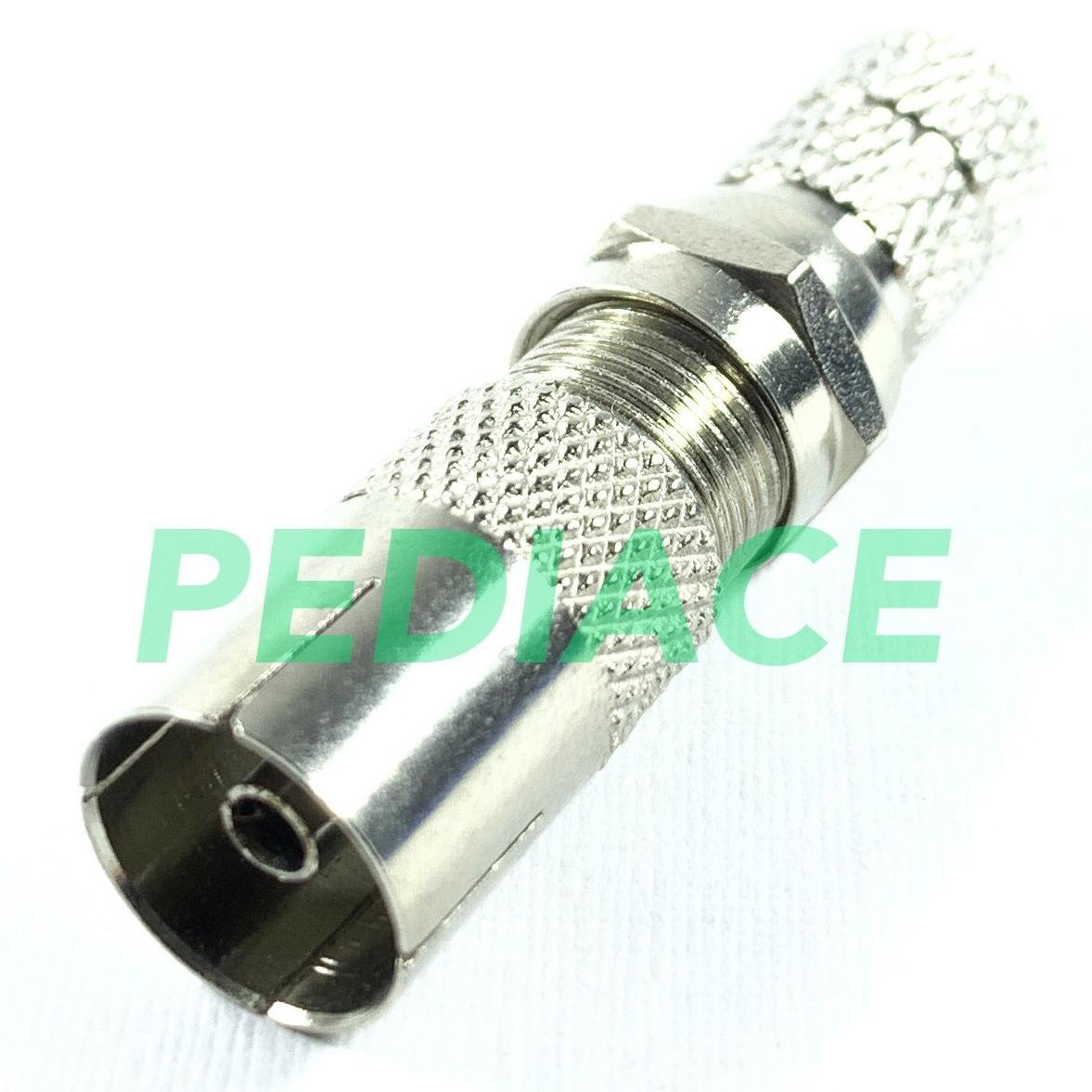 Jack Antena TV Cewe / Betina (Female) Drat Set Aluminium (Taiwan)