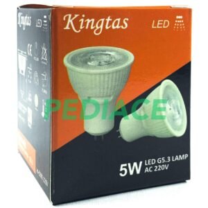 Lampu LED Spotlight COB 5W 220V KINGTAS MR16/G5.3 Warm White 3000K