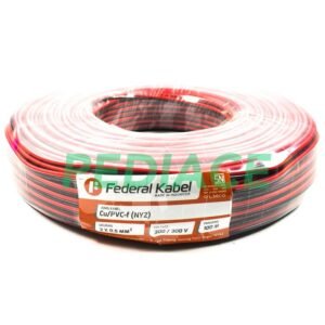 Kabel Kecil AC DC 2X0.5 MM? Twin Round MERAH HITAM FEDERAL Meteran
