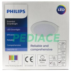 Lampu Downlight Panel LED PHILIPS 17W 17 W 17WATT 17 WATT 7" DN027B G2