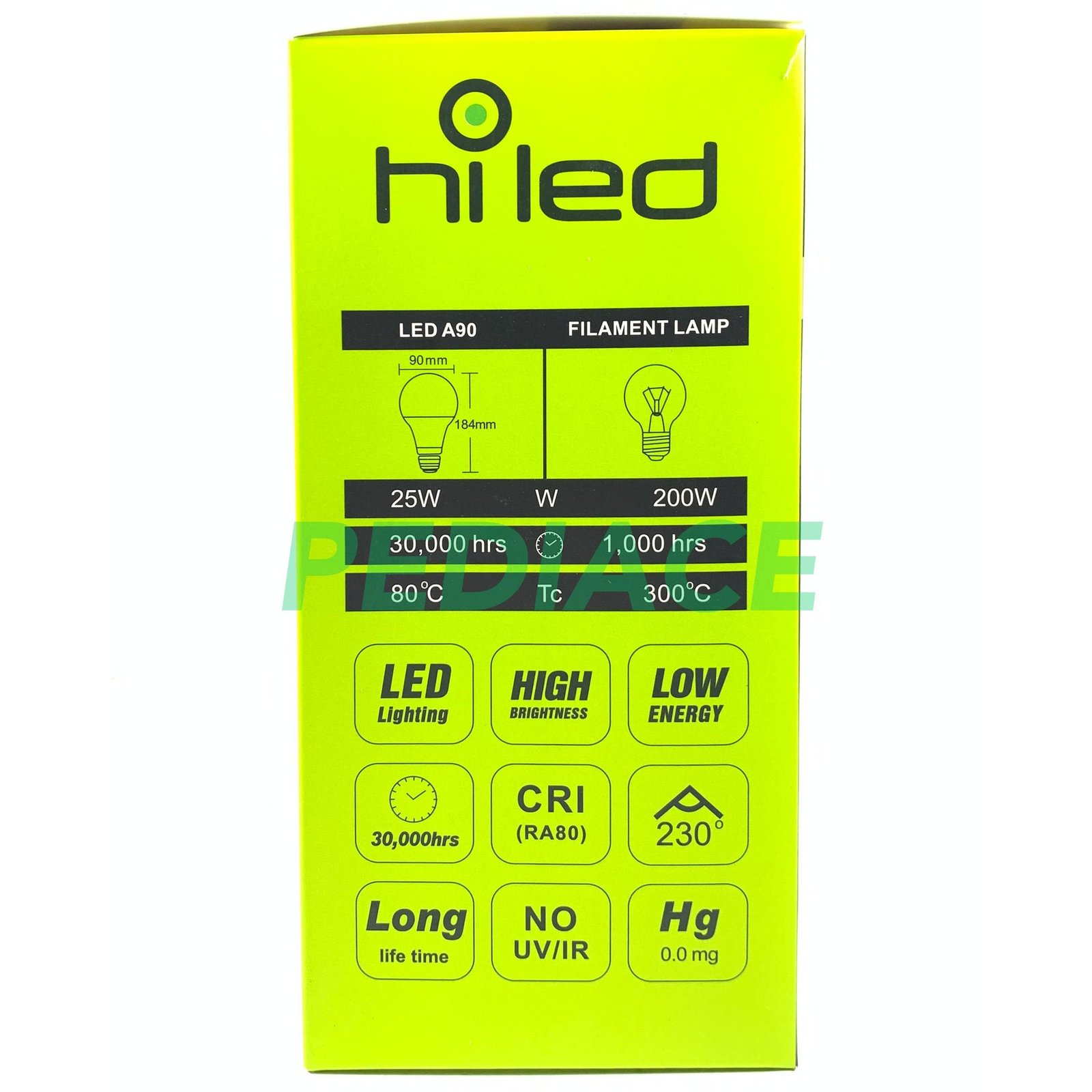 Lampu Bohlam LED Hiled Bulb 25W 25 Watt Cool White 6500K E27 2250lm - Image 4