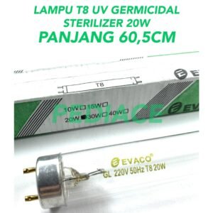 Lampu T8 UV Germicidal Sterilizer 20W Filter Air / Kuman EVACO 60.5cm