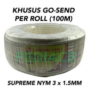 Kabel SUPREME NYM 3x1.5 3x1,5 Kawat Isi 3 / Roll 100 Meter 100M SNI