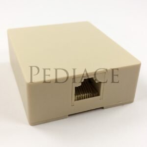 Roset LAN Cabang 1 Lubang RJ45 - Roset RJ45 (8 Pin) Cabang 1 Lubang