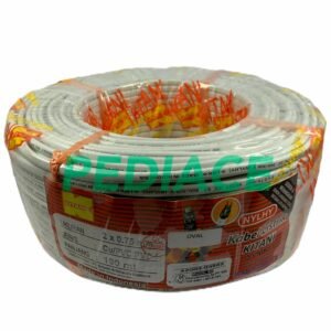 Kabel Listrik Oval Gepeng Flexible 2x0.75 PUTIH KITANI SNI 100Meter