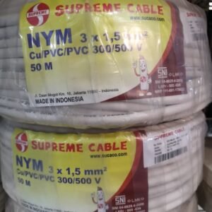 Kabel SUPREME NYM 3x1.5 3x1,5 Kawat Isi 3 / Roll 50 Meter 50M SNI