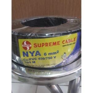 Kabel Tunggal 6mm2 / 6mm Serabut Rambut Supreme NYAF Permeter /Eceran