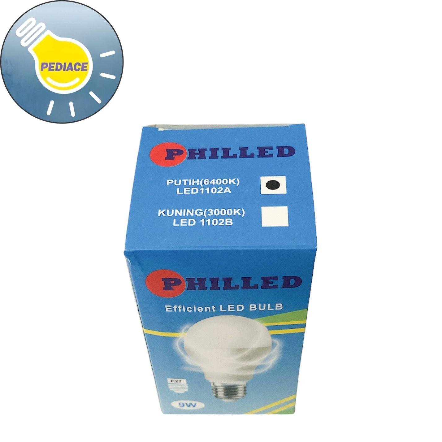 Lampu LED Bulb Philled 9 Watt E27 Cahaya Putih 6400K - Image 3