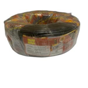 Kabel Listrik 2x0.75 Flexible Serabut NYLHY HITAM KITANI SNI 100Meter