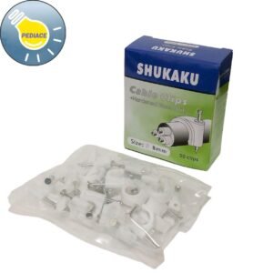 Klem Kabel Paku Beton Ukuran 8mm SHUKAKU Tahan Karat (50 Pieces)