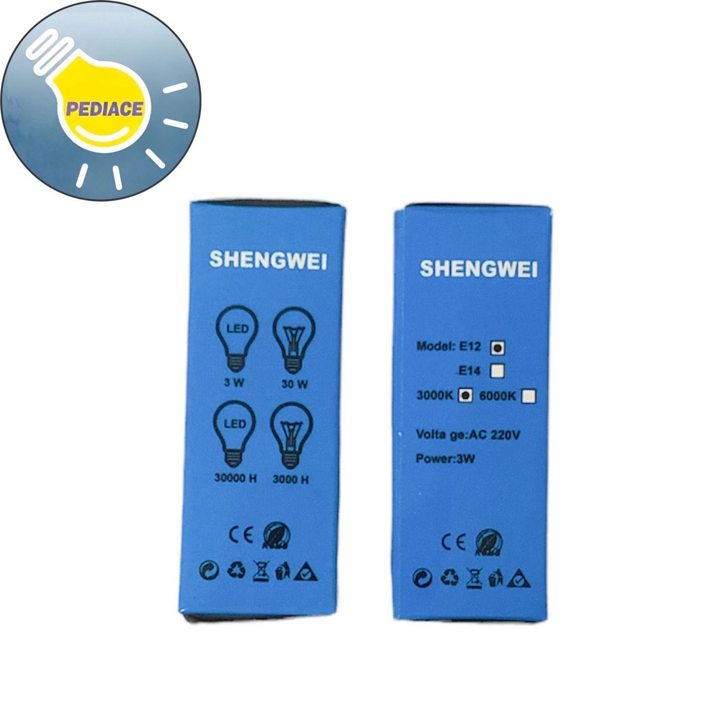 Lampu Kulkas SHENGWEI E12 LED Refrigerator Lamp 3W - WARMWHITE 3000K - Image 3