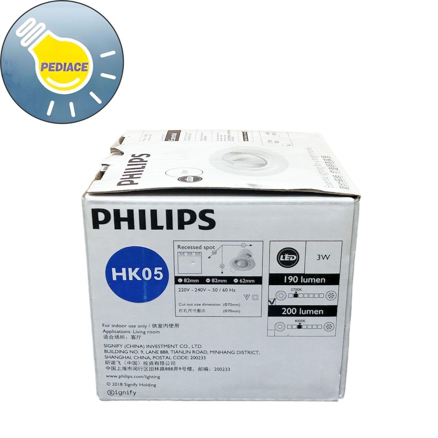 Lampu Downlight LED Spotlight 3W PHILIPS Recessed Spot Kyanite 2700K - Image 4