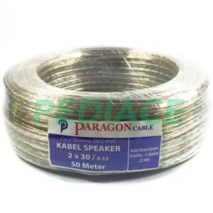 Kabel Speaker Audio 2x30 Transparant 22 AWG PARAGON SNI Ecer / Meteran