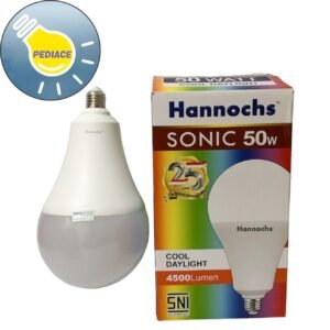 Lampu LED 50 Watt E27 Hannochs Sonic 50W Cahaya Putih SNI