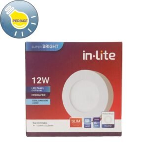Lampu LED Panel Light Bulat 12W Inlite Outbow SNI COOL DAYLIGHT 6500K